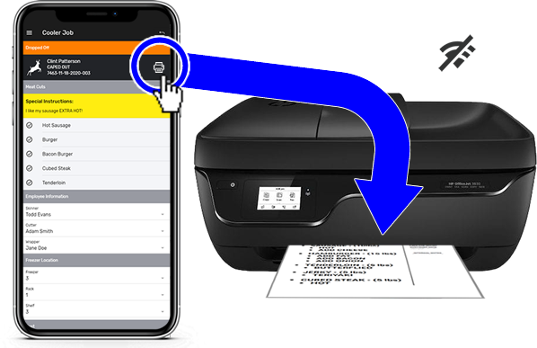 My Game Processor image showing the print functionality that does not require the internet